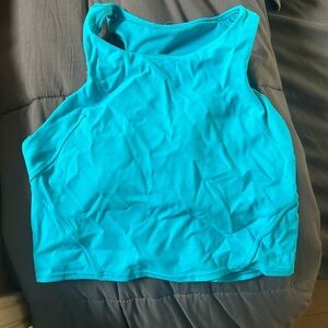 lululemon athletica Teal High-Neck Sports Bra